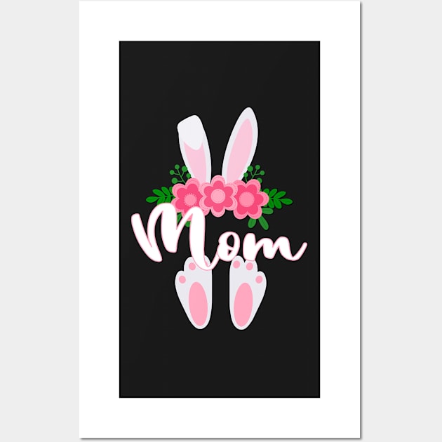 CUTE EASTER MOM BUNNY FOR HER Wall Art by KathyNoNoise